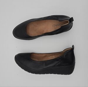 Vionic Black Wedge Shoes